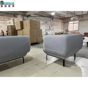 Foshan Bonanza hecho en China Venta de sofá de tela calentada barata con patas de metal KD para el mercado del Reino Unido - Product Image 4