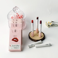Nouveauté Ensemble de rouge à lèvres cigarette en gros Rouge à lèvres mat longue durée imperméable Kit de maquillage Rouge à lèvres 4 couleurs Combo