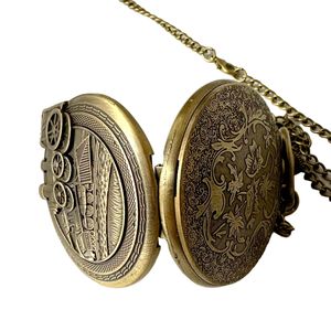 นาฬิกาพกควอตซ์สไตล์สตีมพังก์แบบเรโทร พร้อมสายคล้องสำหรับผู้หญิง - Product Image 5