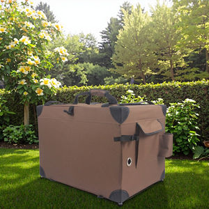 Caisse de voyage pour animaux de compagnie avec cadre en acier tissu lavable intérieur extérieur pliable doux facile à plier transporter confortable chien maison - Product Image 5