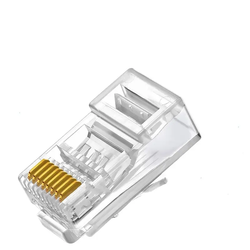 투명 8p8c UTP RJ 45 플러그 Conector RJ45 Cat6 잭 RJ45 차폐 커넥터 이더넷 Cat5e 커넥터