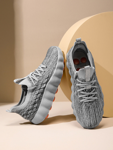 <span class=keywords><strong>Chaussures</strong></span> de sport décontractées pour hommes, style course et basketball, empeigne en mesh, semelle extérieure et intermédiaire en caoutchouc, doublure en coton - Product Image 2