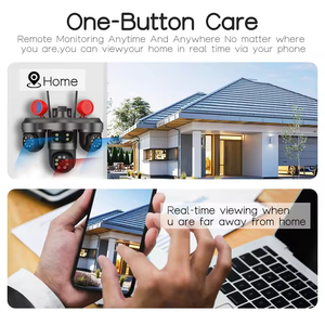 Drahtlose 4G HD Nachtsicht-Solar kamera mit drei Objektiven Smart Home Outdoor WiFi Ball Maschinen monitor Außen kamera Wifi Wireless - Product Image 6