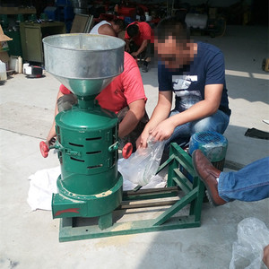 เครื่องสีข้าวสารกึ่งอัตโนมัติสำหรับใช้ในบ้าน ใช้มอเตอร์ สำหรับข้าวฟ่าง ถั่วเหลือง ข้าว ข้าวสาลี ข้าวฟ่างเล็ก และขัดข้าว - Product Image 2