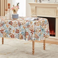 Nappe rectangulaire pour table de réception, motif récolte d'automne, crème chaud, à carreaux, citrouilles, pour décorations de table de fête d'automne