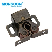 MONSOON 가구 금속 아연 트윈 더블 롤러 캐치 캐비닛 도어 래치 호텔 아파트 거실용
