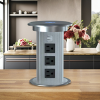 Prise pop-up motorisée Prise et prises de charge sans fil IP44 Niveau 2 prises CA & 2 USB pour cuisine pour norme AU