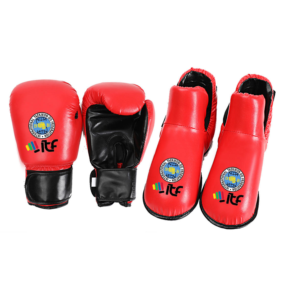 นวมชกมวย ITF สีฟ้า (แบบคลุมเต็มมือ)