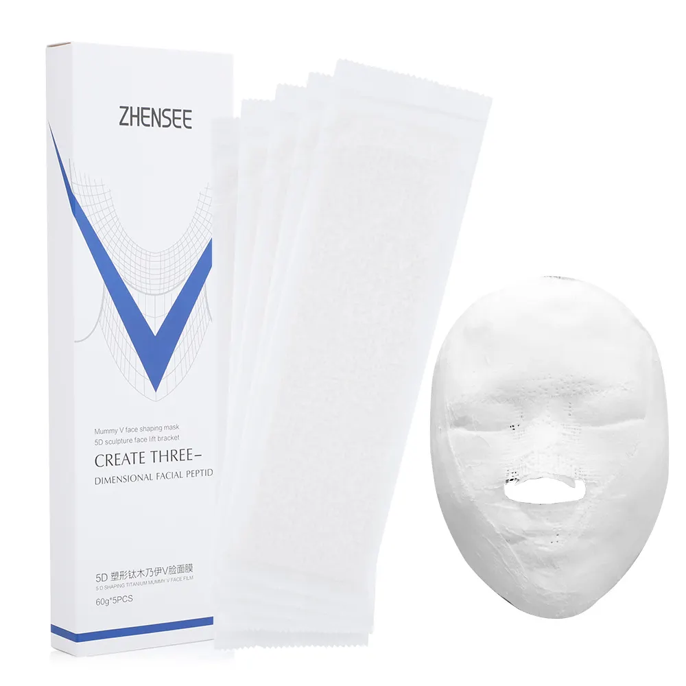 Exfoliating Plaster Bandage Shaping Small V Face Firming Mummy Facial Mask for Beauty Salon