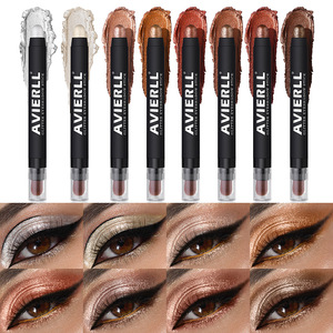 MLM Custom Colorful Cosmetic Long Lasting Double Headed Cream Brush <b>Shimmer</b> Waterproof Pigmented Dry Mineral <b>Eyeshadow</b> Stick - Product Image 2