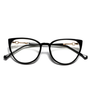 Qianai – lunettes de vue œil de chat pour femmes, monture complète, Anti-lumière bleue, Protection UV, Style coréen, grande taille JS1 3 30313 - Product Image 2