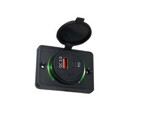 Cargador Rápido de 12V-24V QC3.0 Tipo C PD3.0, Toma de Corriente Triple USB para Autobús, RV, Barco, Marino, ATV, Camión, Carrito de Golf - Product Image 1
