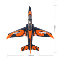 Avion RC FMS 90mm à ventilateur cannelé EDF Jet Super Viper 6 canaux avec ailerons, envergure 1400, grand modèle, avion de loisir, PNP