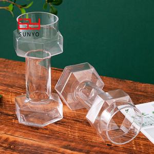 Diseño de mancuernas Gran capacidad Hombre Fiesta Fútbol Eventos Decoración Florero Vidrio Venta al por mayor <span class=keywords><strong>Cerveza</strong></span> de vidrio - Product Image 6