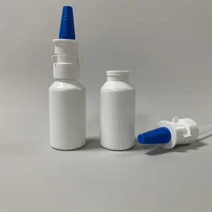 İlaç sınıfı BPA ücretsiz 10ml 20ml 30ml 20mm boyun Snap-on burun sprey pompası şişeleri