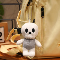 11-17CM Jouets en peluche amusants pour fête d'Halloween, figurines 3D souples de citrouille, fantôme, chauve-souris, sorcière, pendentifs et porte-clés