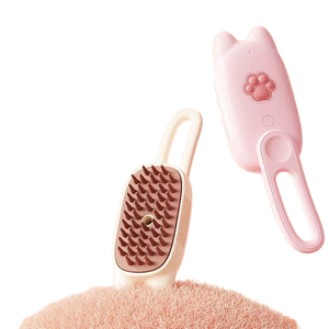 Peine Eléctrico Antipelo de un Solo Botón, a Vapor, a Prueba de Explosiones, de Plástico, para Limpieza de Gatos y Perros, Suministros para Mascotas, Baño y Limpieza - Product Image 1