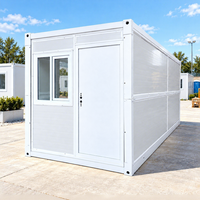Abri d'urgence modulaire à déploiement rapide, isolation thermique, durable, préfabriqué, maison conteneur pliable de type X