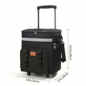 Custom Oxford Pull Rod Insulated <b>Backpack</b> Logo Wholesale Car Refrigerator Outdoor Large Capacity Picnic Waterproof <b>Thermal</b> - Product Image 4