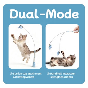 Petit jouet interactif pour <span class=keywords><strong>chat</strong></span> en ABS écologique, avec ventouse mains libres pour jeu intérieur - Product Image 4