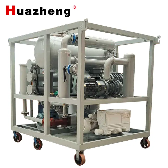 China 3000L/H Sistema de deshidratador de aceite de aislamiento dieléctrico de alto vacío Máquina de filtración de aceite de transformador usado de una sola etapa