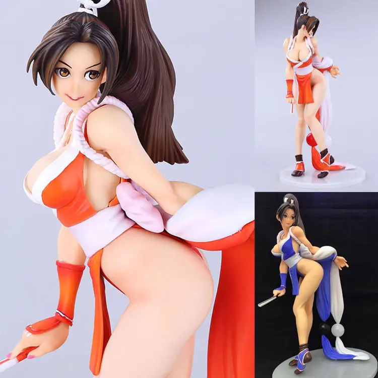 キングオブファイターズセクシーなアニメフィギュア不知火麻衣アクションフィギュアチュンリバトルコスチューム置物大人モデル人形のおもちゃ