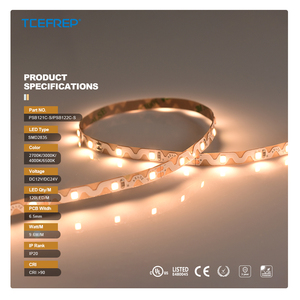 Tiras de Luces LED Inteligentes PERFECT de 120 LED, Alto Brillo, Sin Parpadeo, Flexibles, Decoración Comercial, Tira de LED SMD en Forma de S, Flexible - Product Image 1
