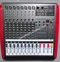 Console de mixage numérique professionnelle RIY GT Series 700W 8/12 canaux, son surround, construction en aluminium, tension 48V pour DJ