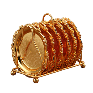 Golden Cake Stand Cupcake Plate Elegant Dessert Fruit <b>Snack</b> Serving <b>Tray</b> for Home Party Decor - Product Image 2