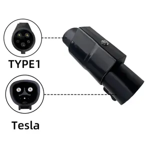 E-mingze yeni enerji elektrikli araç adaptörü Tesla için tip 1 amerikan standart şarj kazık tesla için elektrikli araç şarjı adaptörü