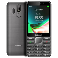 Téléphone mobile à clavier bas de gamme S340 3,2 pouces, compatible WhatsApp et Facebook, vente en gros OEM, 4G