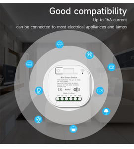 Qx-304 Công Tắc Thông Minh Điều Khiển Từ Xa Thông Dụng Không Dây Wifi Tuya Gia Đình Thông Minh Động Năng 1 Gang 1 Chiều - Product Image 5