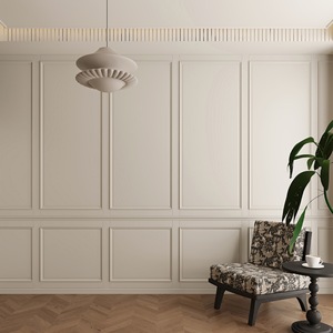 Französischer Stil Wasserdichte Seidenblumen-Wandpaneele & Verkleidung TV-Hintergrundwand Unsichtbare Tür Ganzhausmodell - Product Image 3