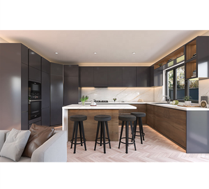 CBMmart moderno personalizar laca panel plano colgante esquina mágica armario de cocina con <span class=keywords><strong>Isla</strong></span> - Product Image 1