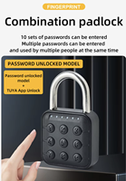 Cadenas intelligent étanche IP67, serrure électronique à code sans clé en alliage de zinc pour armoire de gym, bagages, coffre, casier scolaire