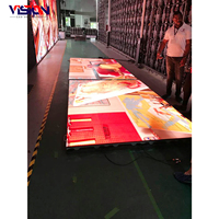 Écran LED de sol intelligent interactif à effet 3D sensible à la danse vidéo P1.95 P2.6 P2.97 P3.91 500x1000