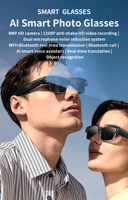 Lunettes intelligentes IA L802 : Nouvelles lunettes de soleil avec caméra 1200P, anti-tremblement, enregistrement vidéo, traduction, appels et musique sans fil