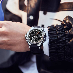 Đồng hồ báo thức phát sáng đa chức năng Đồng hồ thể thao Đồng hồ điện tử chống nước hợp thời trang dành cho nam học sinh trung học cơ sở - Product Image 2