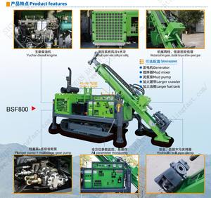 เครื่องเจาะสำรวจธรณีวิทยาแบบไฮดรอลิกเต็มรูปแบบ 600 เมตร พร้อมอุปกรณ์เจาะเก็บตัวอย่างแบบ SPT สำหรับการเจาะน้ำบาดาล - Product Image 3