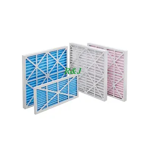 Hvac Air Filter Cardboard Pleated Panel Ac Furnace Pre Filter For Ventilation G4 F5 F6 F7 F8 F9