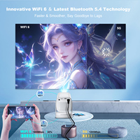 Pour projecteur portable mini HY260 Pro Android 11 1080P 4K avec haut-parleurs intégrés et son stéréo HIFI