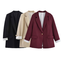 UNIZERA – Nouvelle veste de costume ample et polyvalente pour femme, collection été 2026, modèle 8195336