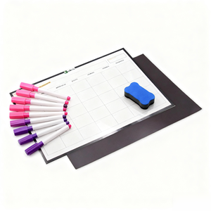 Planificateur personnalisé en forme de dessin animé de haute qualité, best-seller en gros, tableau d'<span class=keywords><strong>agenda</strong></span> effaçable, papier magnétique, aimant de réfrigérateur - Product Image 2