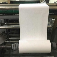 Tissu en taffetas de nylon en rouleau jumbo de 64 pouces x 200 m pour étiquettes d'entretien des vêtements