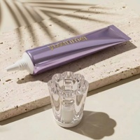 Tube cosmétique en acrylique en forme de fleur D22 ABL 15ml 35ml avec bouchon à vis pour crème contour des yeux et sérum, personnalisable OEM ODM, vente en gros, directement de l'usine