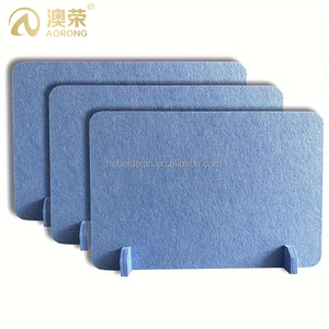 Matériaux écologiques Panneaux insonorisés décoratifs Organisateur de bureau en feutre non tissé personnalisé Diviseur de table facile à installer - Product Image 1