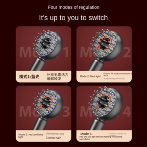 Red Light Hair Protection Cross-Border <b>Scalp</b> Medicine Applicator Kneading <b>Scalp</b> <b>Massager</b> Liquid Guide Hair Massage Head <b>Massager</b> - Product Image 3