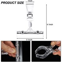 Meilleure qualité plastique transparent rotatif Pop signe Clip marchandise prix étiquette support affichage Clip pour supermarché