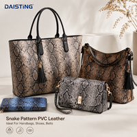 Cuero Sintético de PVC con Estampado de Piel de Serpiente Pitón, Lámina de Vinilo Sintético de 1.0 mm, Tela con Patrón de Reptil para Bolsos, Zapatos, Cinturones y Carteras