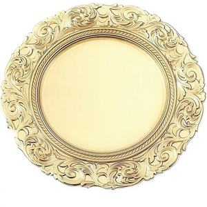 Elegante Plato de Acero Inoxidable con Acabado Mate, Ecológico, 100 Piezas, Vajilla Decorativa para Bodas, Hoteles y Banquetes - Product Image 1